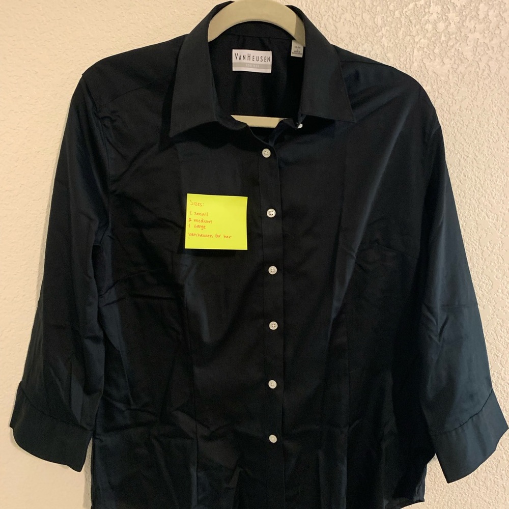 Black button up